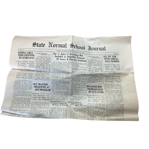 1925 Washington State Normal School Newspaper Programs Baccalaureate Huge Lot - Picture 6 of 7